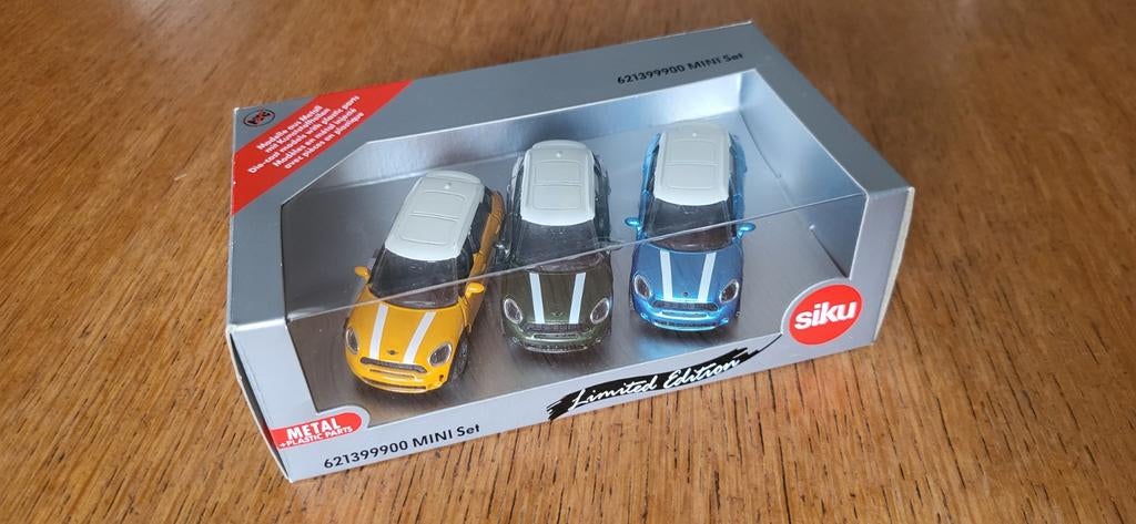 Siku 621399900 Mini Cooper set LIMITED EDITION, Ophalen of Verzenden, Zo goed als nieuw, Auto, SIKU