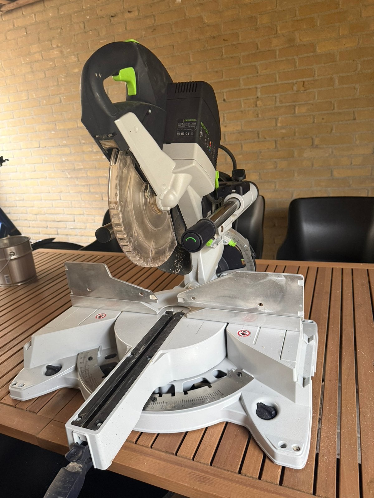 Festool Kapex KS 120 REB + Festool Zwaaihaak te koop, Doe-het-zelf en Verbouw, Ophalen, 70 mm of meer, Zo goed als nieuw, Afkortzaag