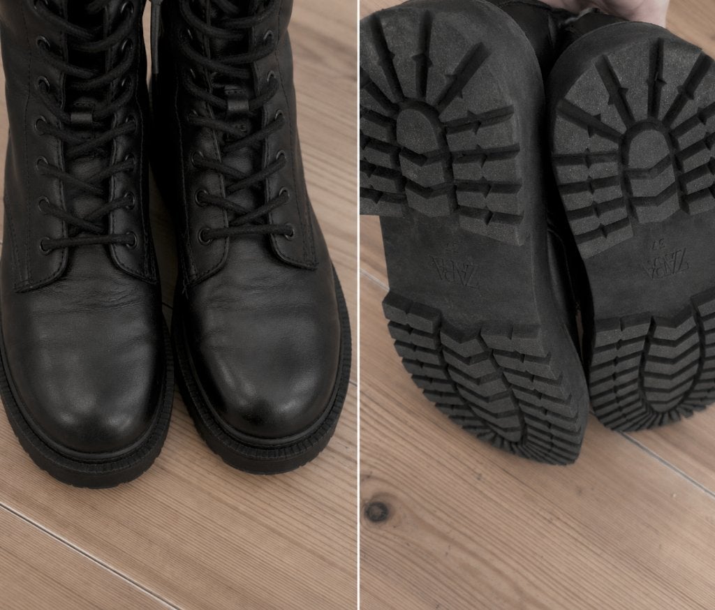 zara 37 schoes laarzen boots, Kleding | Dames, Schoenen, Ophalen of Verzenden, Zo goed als nieuw, Zwart, Hoge laarzen
