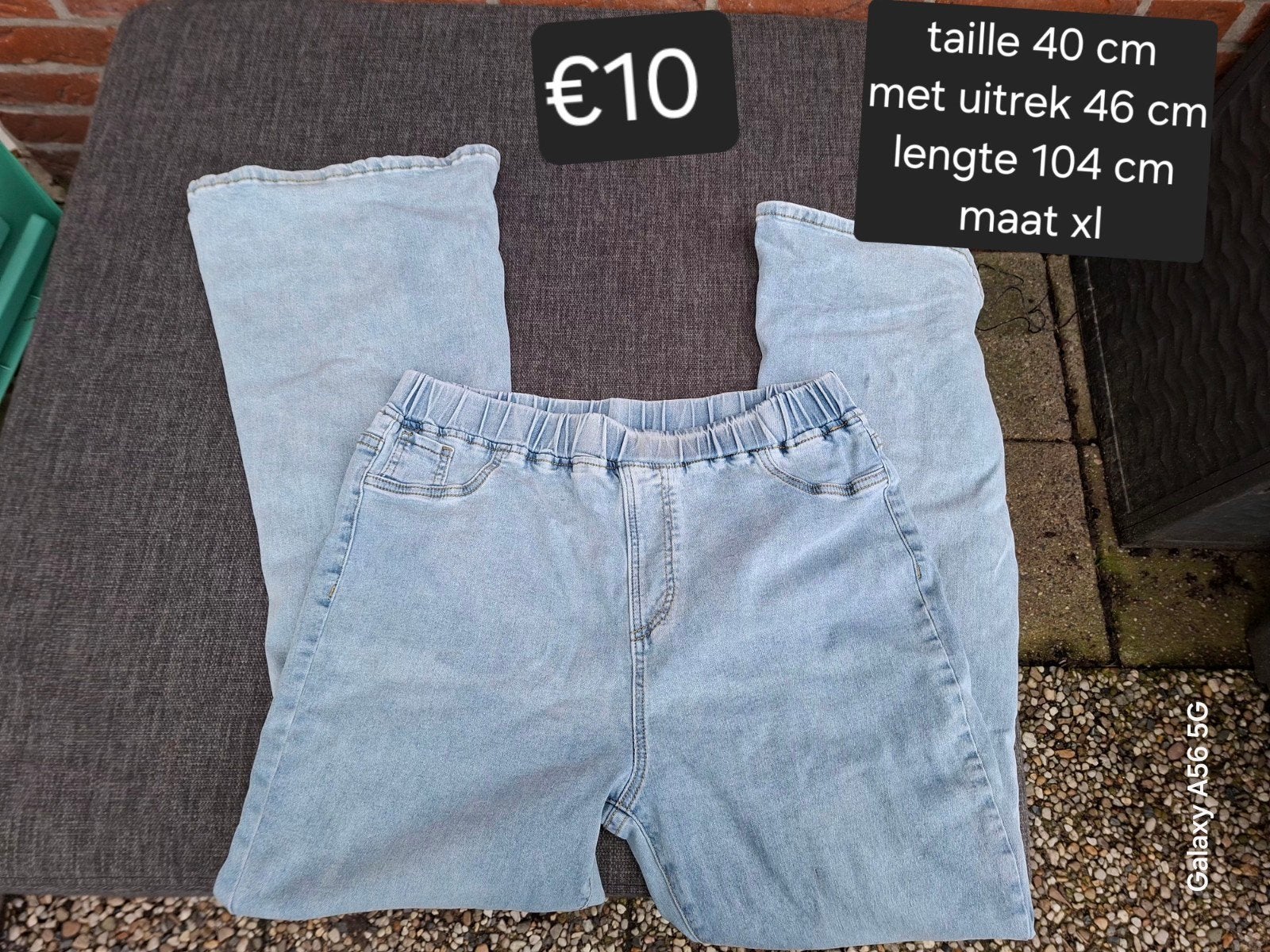Dames flair broek maat xl, Kleding | Dames, Ophalen of Verzenden, Zo goed als nieuw, Blauw, Overige jeansmaten