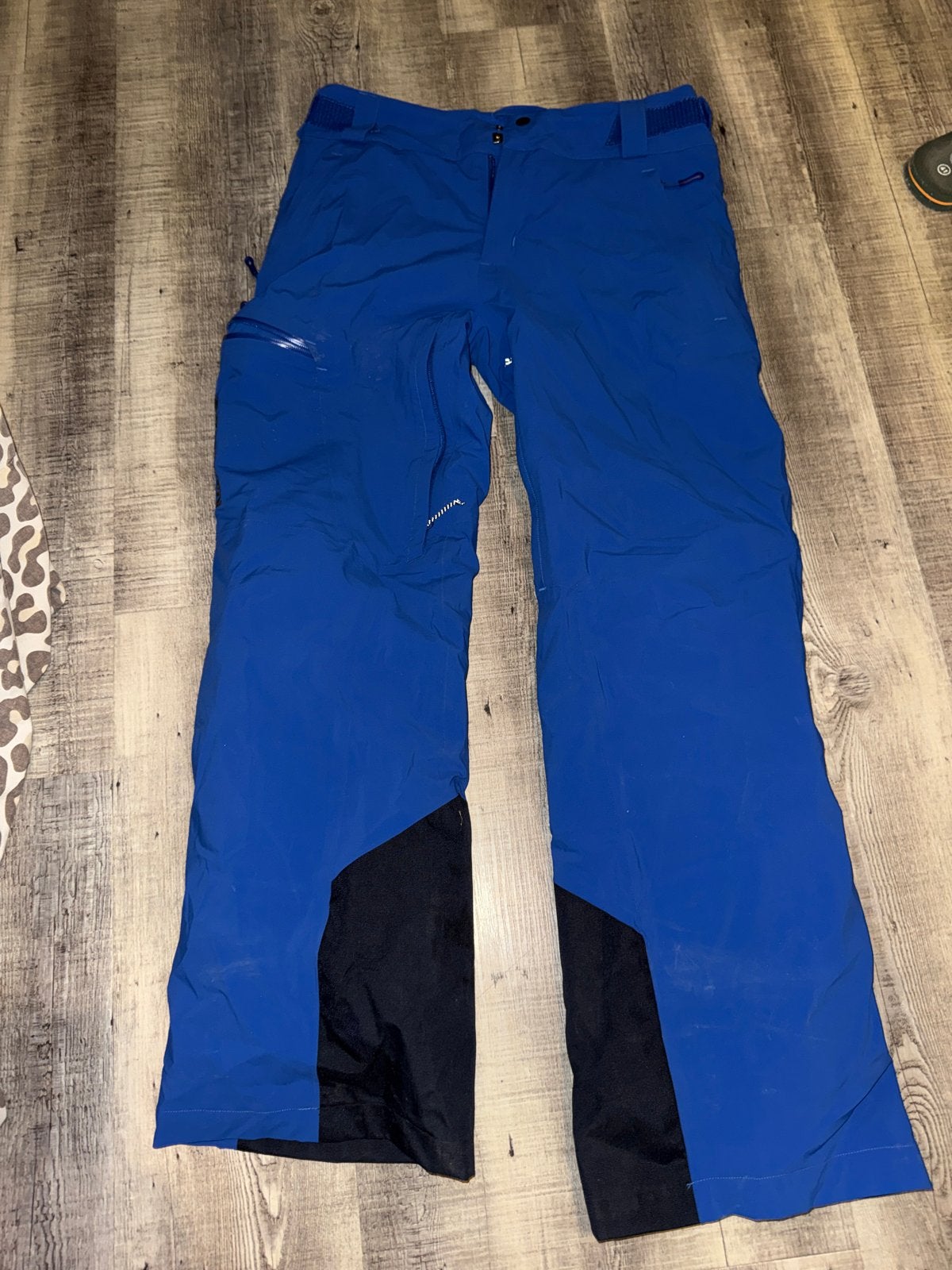 Salomon skibroek - Blauw - maat s, Ophalen of Verzenden, Zo goed als nieuw, Broek