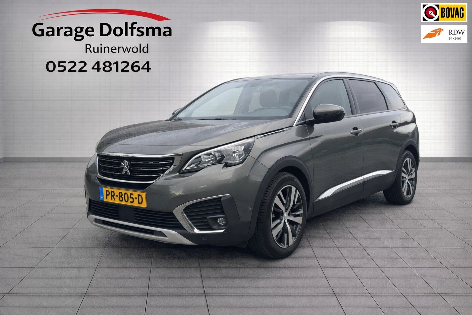 Peugeot 5008 1.2 PureTech Allure-Camera-7 Pers-NL auto-18"-1, Auto's, Peugeot, Gebruikt, 1199 cc, Origineel Nederlands, Bedrijf