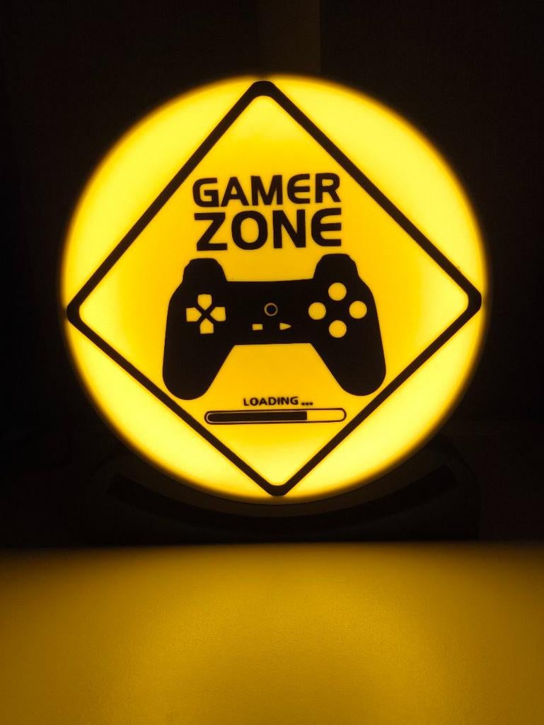 Gamer Zone lamp, Gamer zone lightbox, Ophalen of Verzenden, Nieuw, Minder dan 50 cm