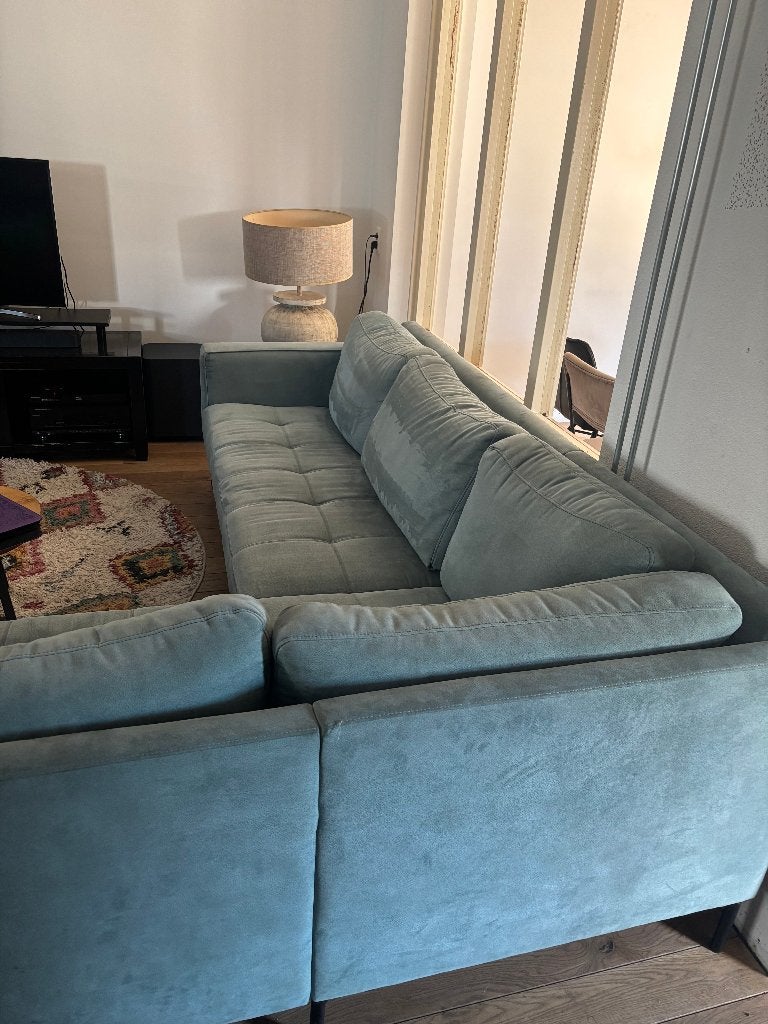 Comfortabele hoekbank, zo goed als nieuw, Ophalen, 250 tot 300 cm, Gebruikt, Hoekbank