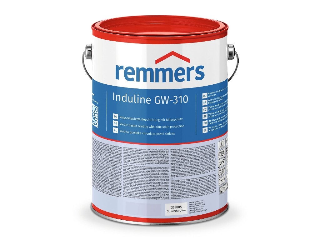 2,5 ltr Induline GW-310 diepzwart beits/lazuur (Remmers)  , Ophalen, Zwart, Beits, Zo goed als nieuw