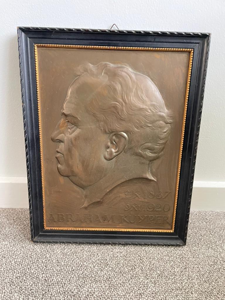 Dr Abraham Kuijper Amsterdam plaquette 1921, Antiek en Kunst, Ophalen