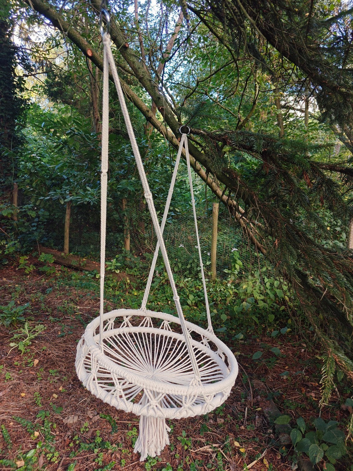 Poezen hangstoel, Ophalen, Gebruikt, Katoen