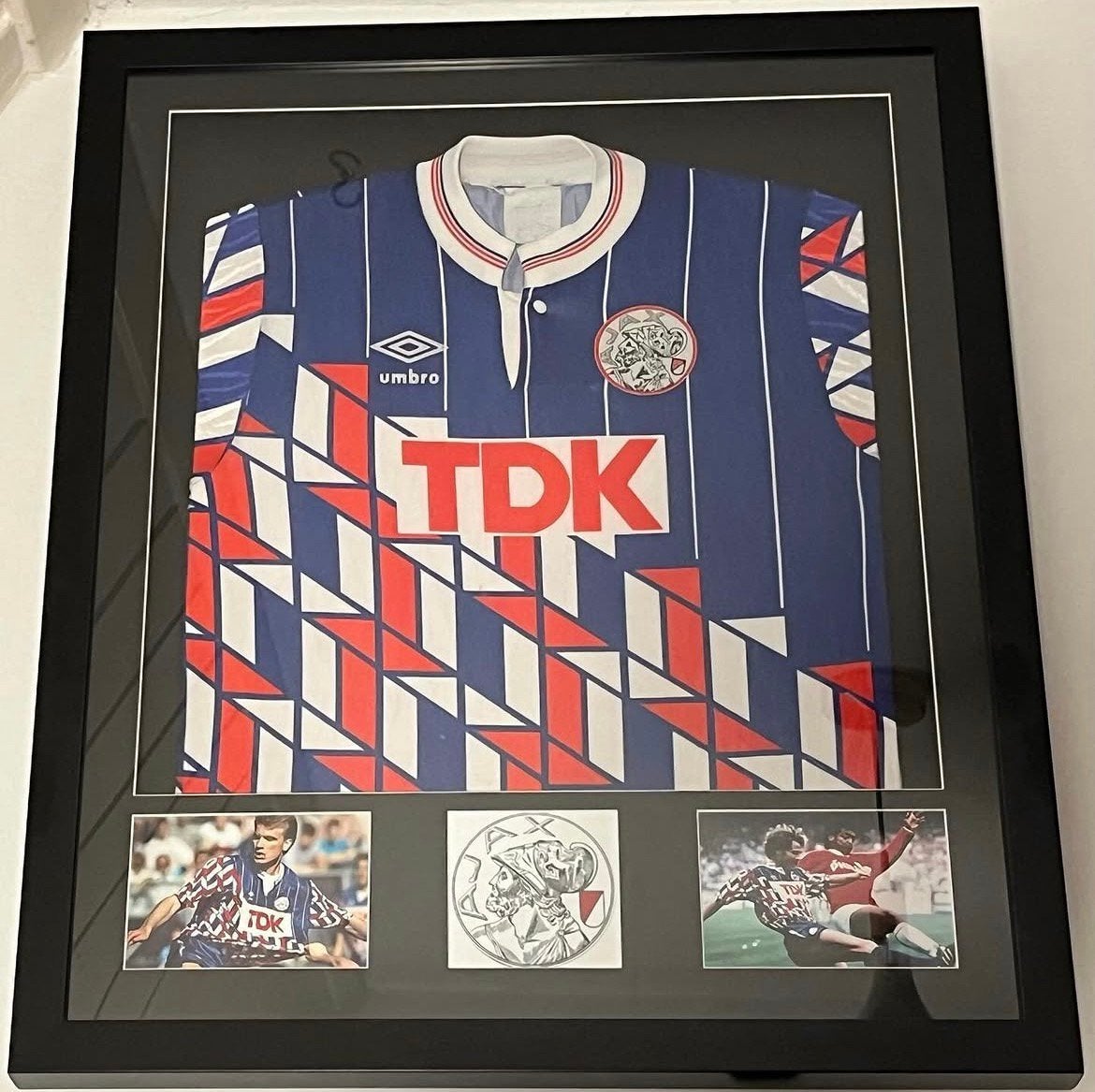 Ingelijst 1989/1990 uitshirt, Ophalen of Verzenden, Zo goed als nieuw, Ajax, Shirt
