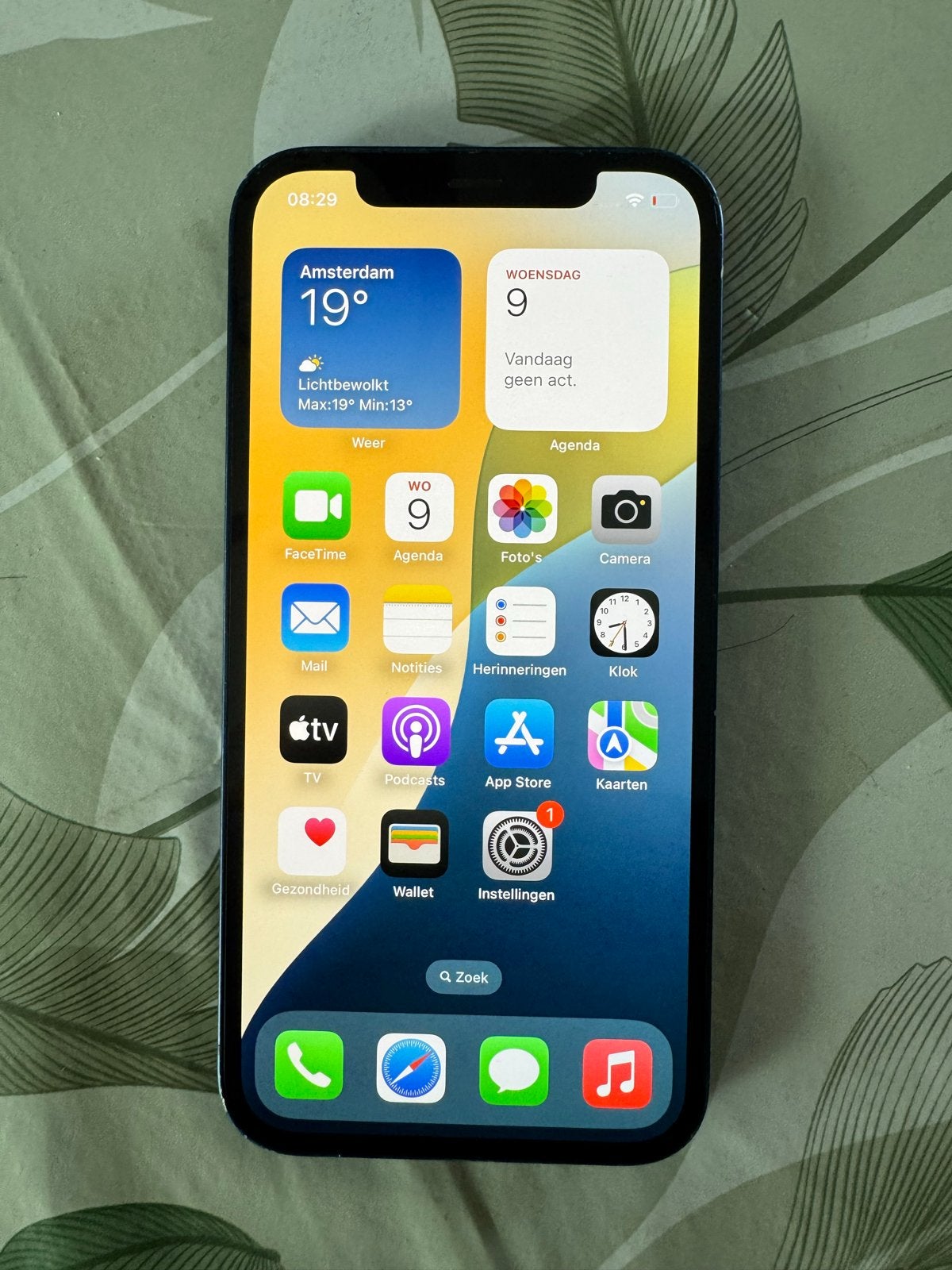 iPhone 12 Blauw 64GB - Goede staat, 76% batterij, Ophalen, Gebruikt, 64 GB, Zonder simlock