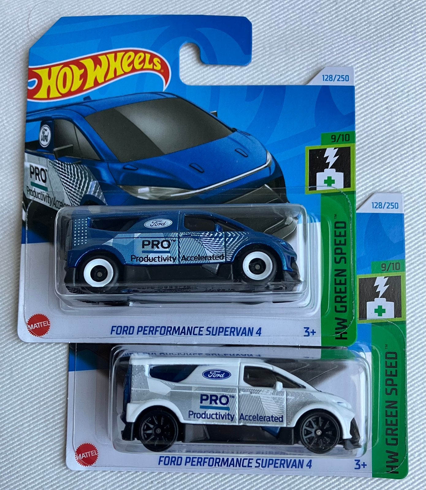 Hot Wheels Ford Performance Supervan 4 wit of blauw per stuk, Ophalen of Verzenden, Nieuw, Auto