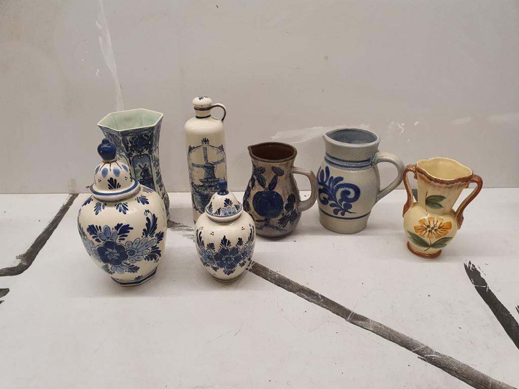 Aardewerk waaronder delfts blauw, Antiek en Kunst, Antiek | Servies compleet, Ophalen of Verzenden