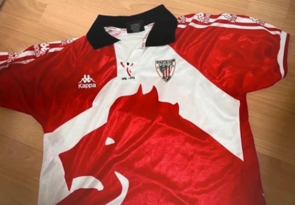 Vintage Kappa Athletic Bilbao Thuisshirt 1996-1997 maat M, Ophalen of Verzenden, Zo goed als nieuw