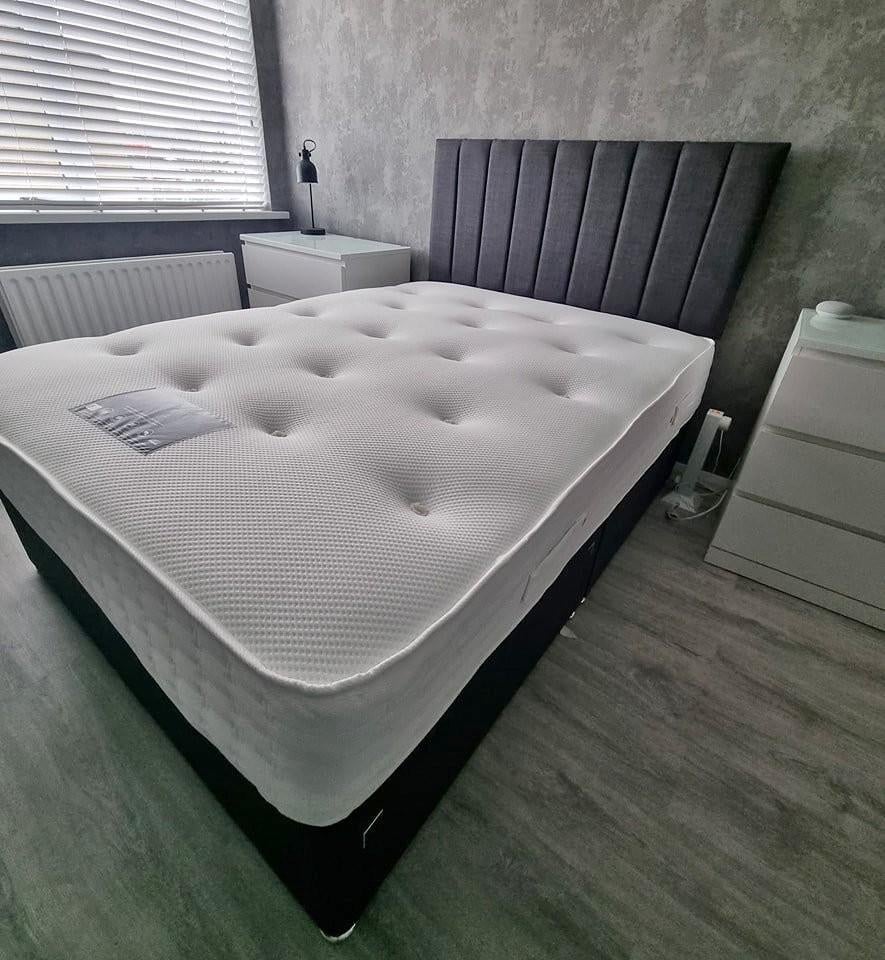 Nieuw Divan Tweepersoons Boxspring Bed met Matras, Huis en Inrichting, Slaapkamer | Bedden, 200 cm, Nieuw, Tweepersoons, 140 cm