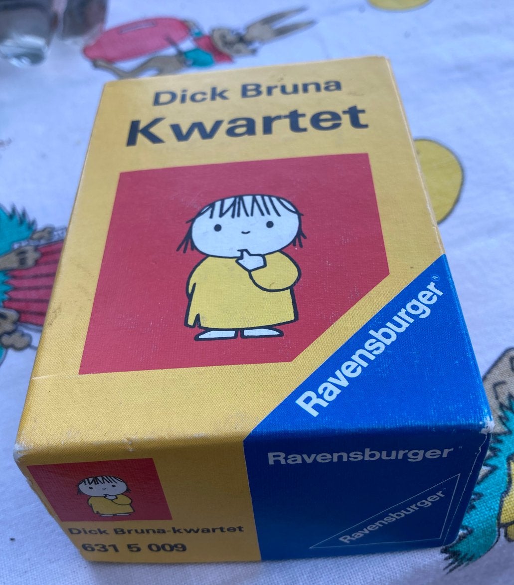 Dick Bruna vintage kwartetspel Ravensburger, Drie of vier spelers, Ophalen of Verzenden, Gebruikt