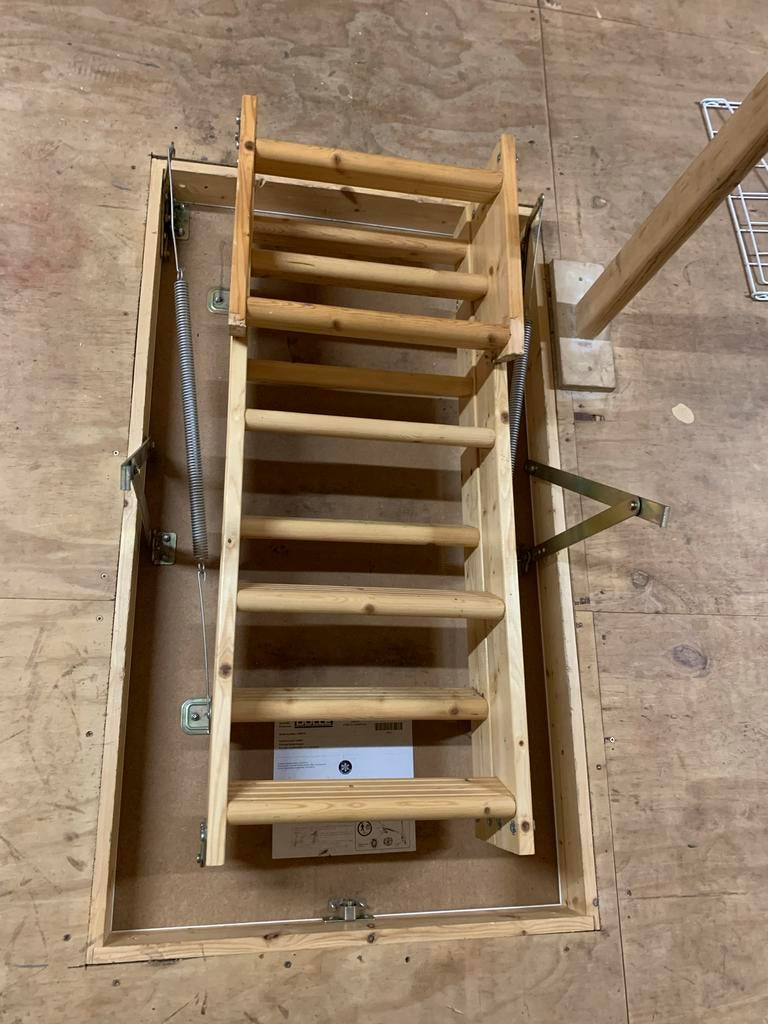 Dolle vlieringtrap 120x70 cm - vloerhoogte 235 of minder., Trap, Ophalen of Verzenden, Zo goed als nieuw, Opvouwbaar of Inschuifbaar