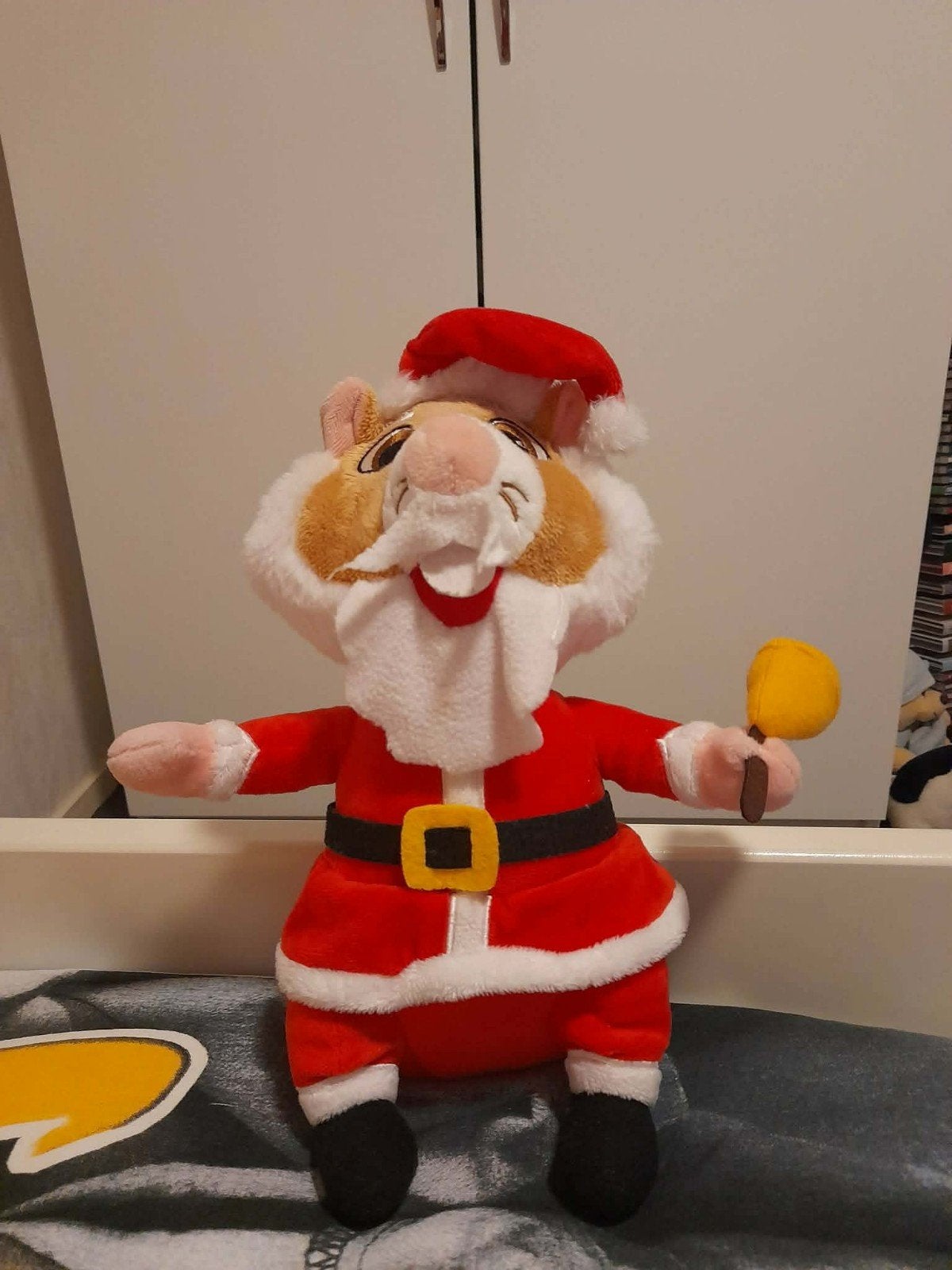 AH Hamster Kerstman Knuffel - Zo goed als nieuw, Albert Heijn, Hamster, Ophalen of Verzenden, Zo goed als nieuw