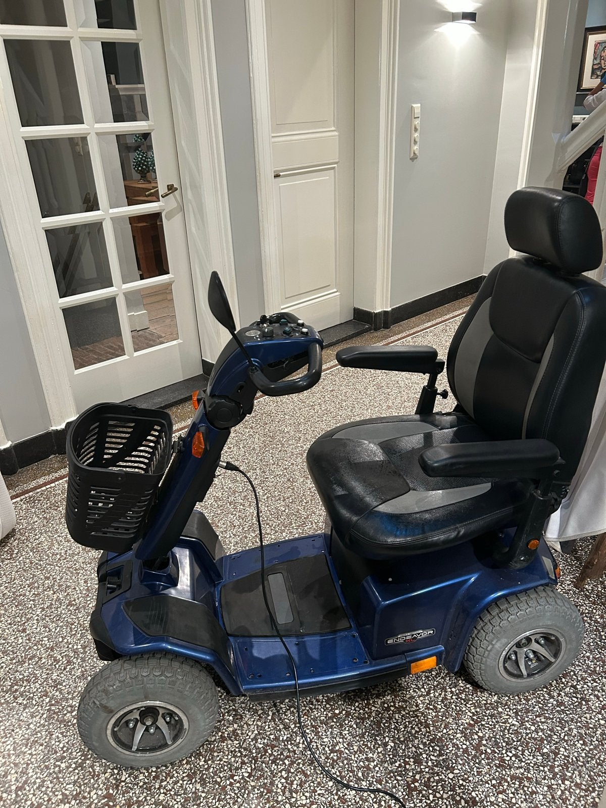 Pride Elegance Plus 4-wiel scootmobiel donkerblauw, Ophalen, Gebruikt, Pride