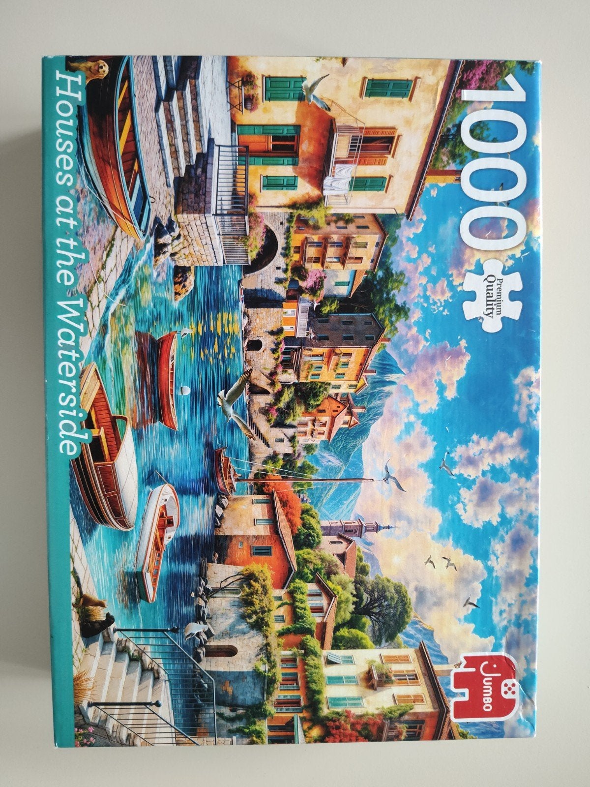 Puzzel 1000 stukjes huizen vakantie, Hobby en Vrije tijd, Denksport en Puzzels, Ophalen of Verzenden, 500 t/m 1500 stukjes, Zo goed als nieuw