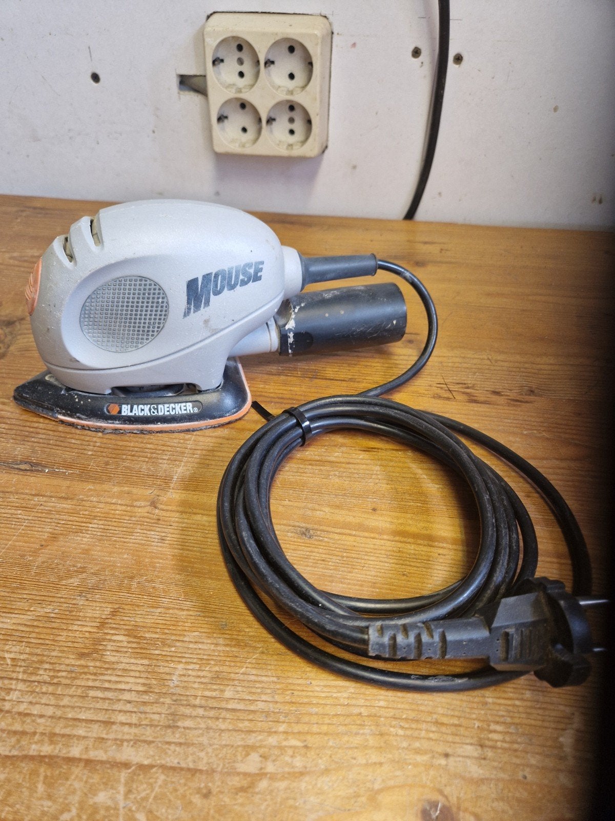 Black & Decker KA110E Mouse schuurmachine 55W,  ophalen., Ophalen, Gebruikt, Minder dan 600 watt, Vlakschuurmachine