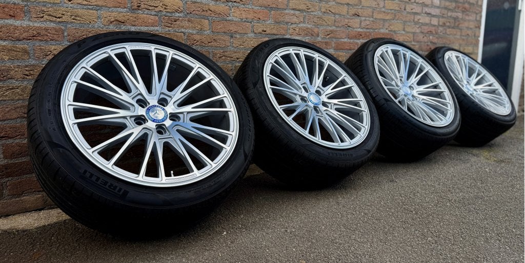 Mercedes E klasse CLS velgen 19 inch breedset zomerbanden, 245 mm, Banden en Velgen, Niet ingevuld, Nieuw