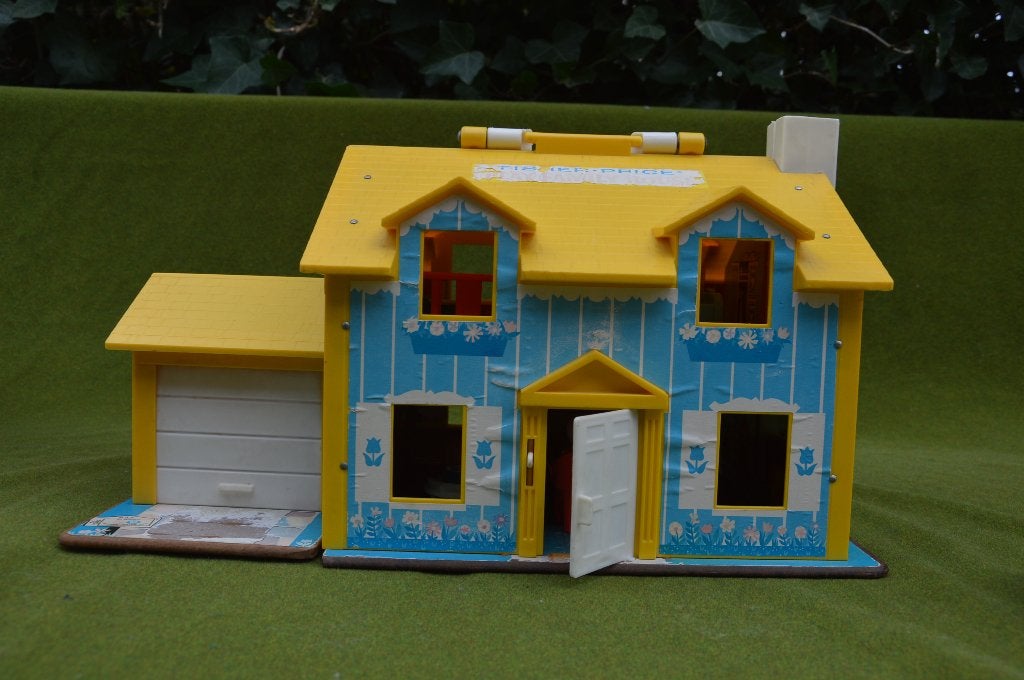 Vintage fisher price Play Family House/ huis uit 1969 België, Ophalen of Verzenden, Gebruikt, Speelset