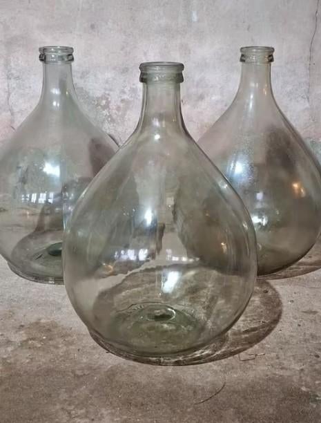 Oude vintage gistfles helder, Tuin en Terras, Tuinvazen, Gebruikt, T, Ophalen of Verzenden, N