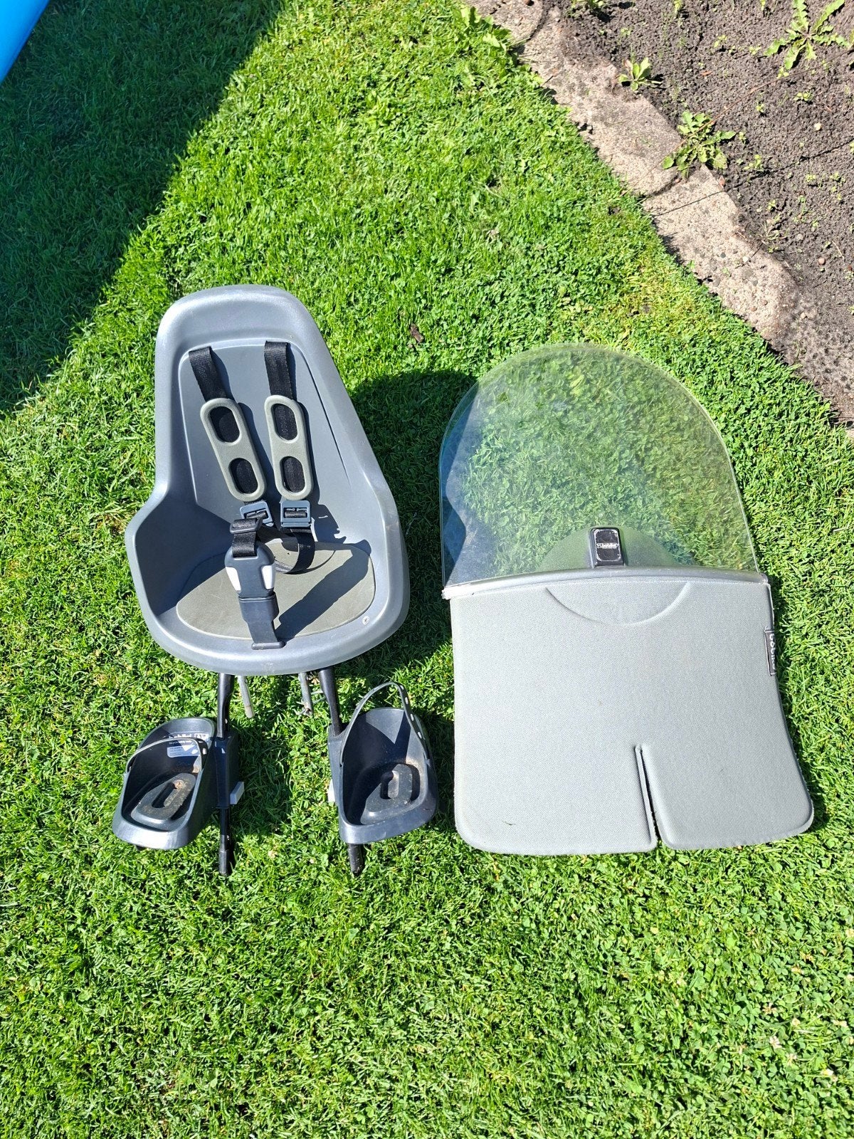 Bobike voorzitje met windscherm en montageset., Ophalen, Voorzitje, Bobike, Gebruikt