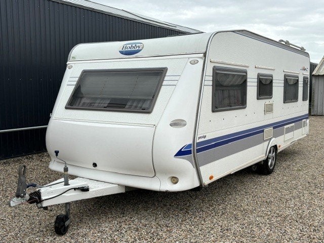 Hobby Prestige 2007 – Mover – Thule luifel – Tempo 100, Rondzit, Hobby, 7 tot 8 meter, Bedrijf