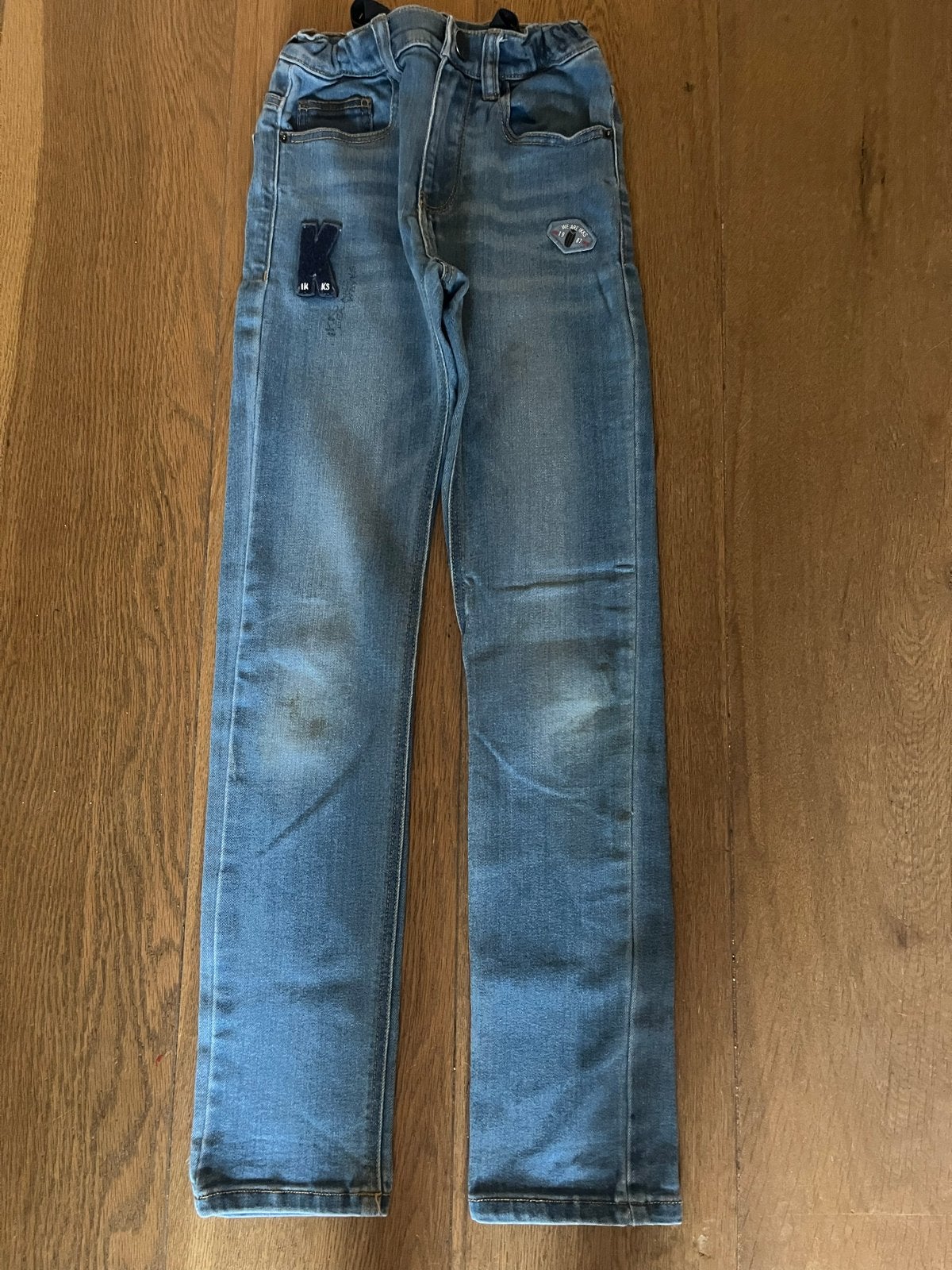 IKKS Skinny Jeans Maat 128 - Hoogwaardige Stretch, Ophalen of Verzenden, Gebruikt, Jongen of Meisje, Broek