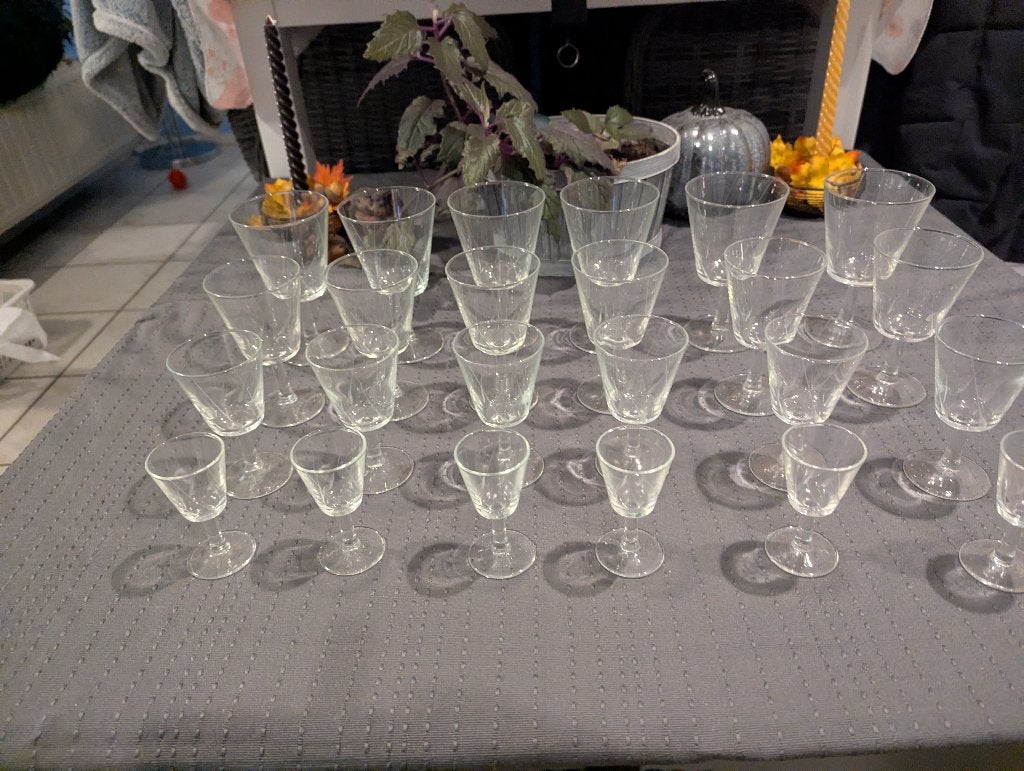 Vintage Glazen Set, Antiek en Kunst, Ophalen of Verzenden