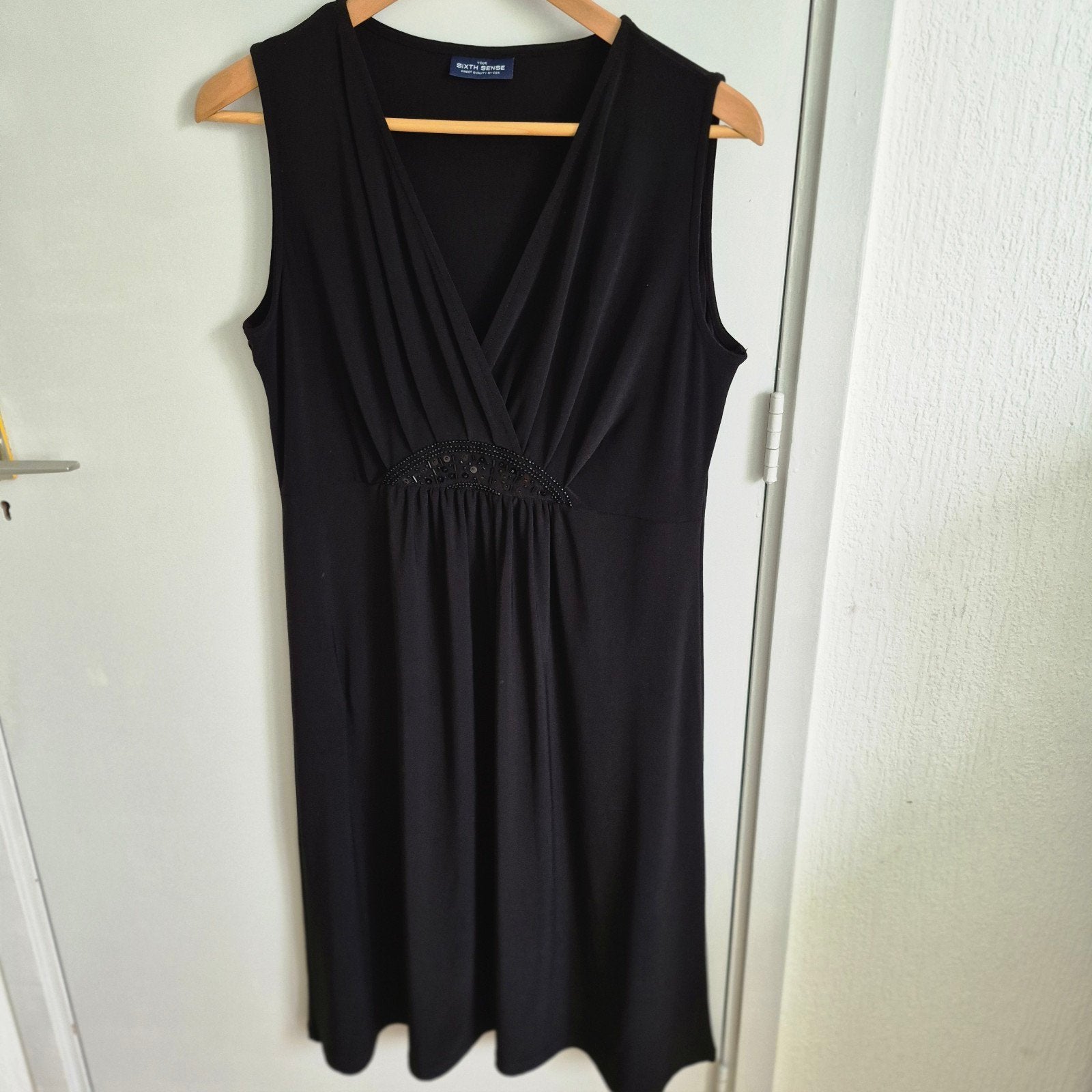 SIXTH SENSE Zwarte Jurk Maat XL - Zeer Goede Staat, Zwart, SIXTH SENSE, Maat 46/48 (XL) of groter, Ophalen of Verzenden