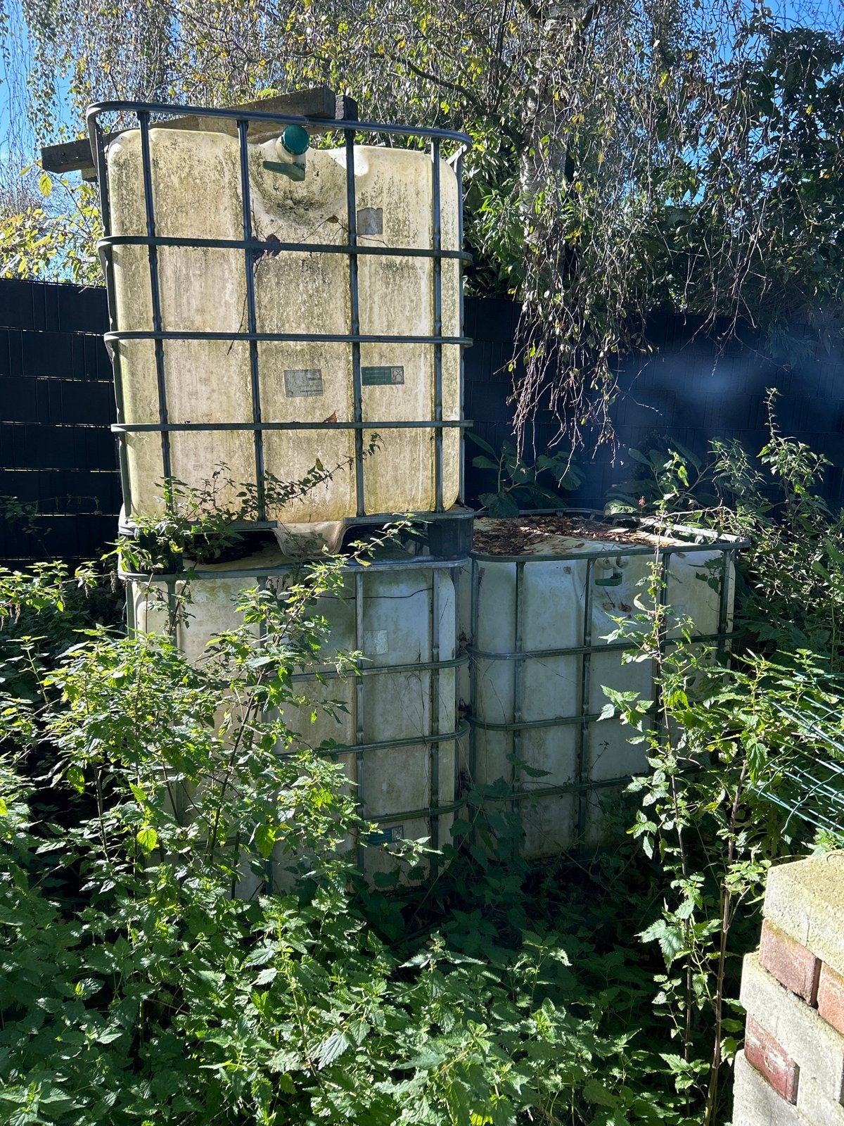 Waterbakken IBC containers 4 stuks €30 per stuk., Ophalen, Gebruikt