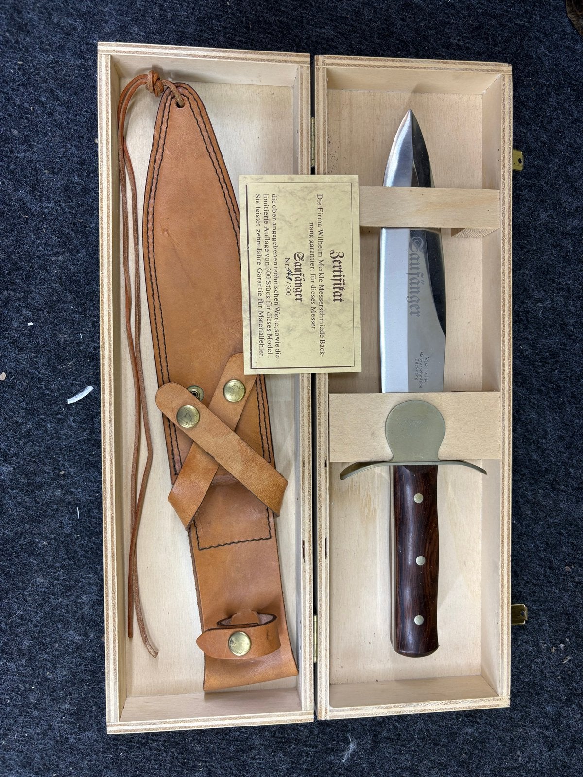 Merkle Saufänger Jachtmes - Limited Edition Nr. 148/300, Verzamelen, Ophalen, G, G, Nieuw
