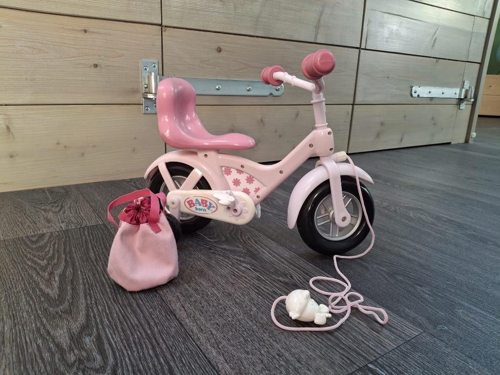 Baby born fietsje met accessoires, Ophalen of Verzenden, Zo goed als nieuw, Babypop