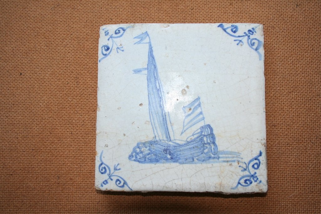 antieke hollandse tegel, Ophalen of Verzenden