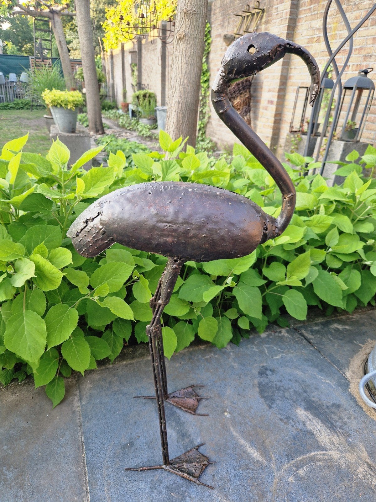 Metalen tuin vogel - prachtig van design - zeer decoratief, Ophalen