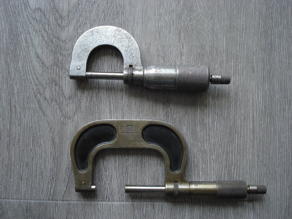 2 x oude micrometer micrometers, Ophalen