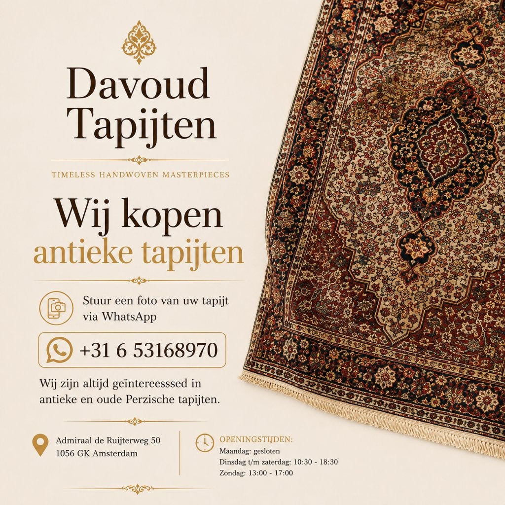 WIJ KOPEN ANTIEKE TAPIJTEN, 200 cm of meer, Ophalen of Verzenden, NA, NA
