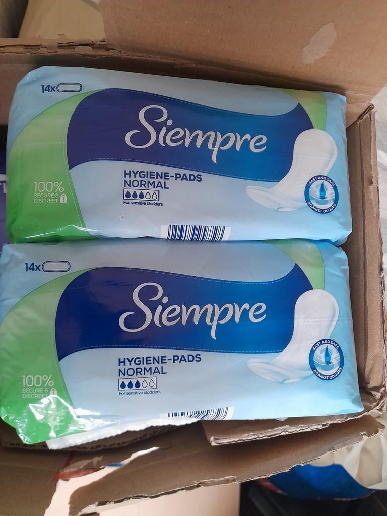 Verband incontinentie, diverse soorten pads. € 1,25 per pak, Diversen, Verpleegmiddelen, Nieuw, Ophalen