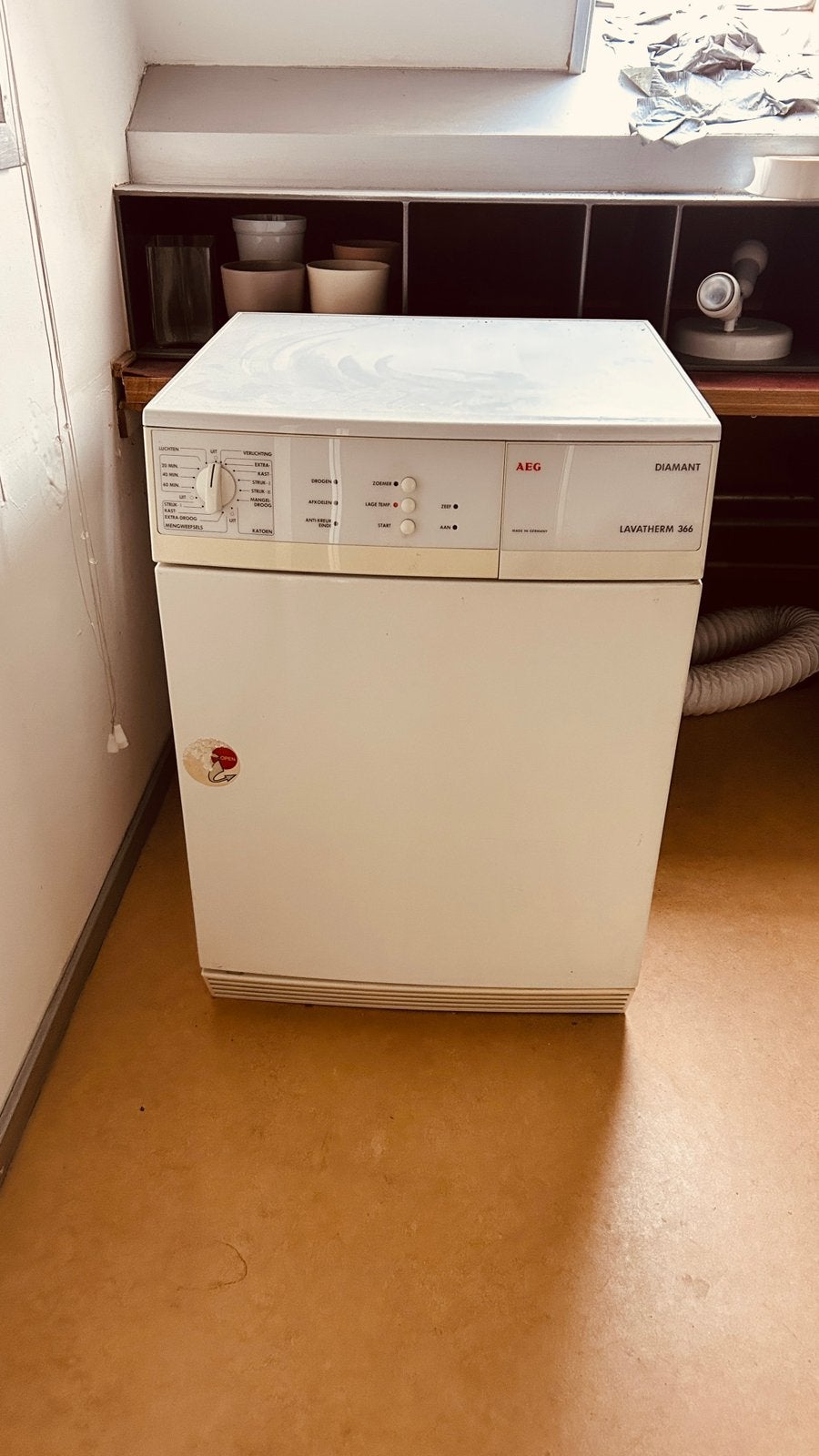 AEG Lavatherm 366 Diamant wasdroger, Ophalen, 6 tot 8 kg, Gebruikt, Luchtafvoer