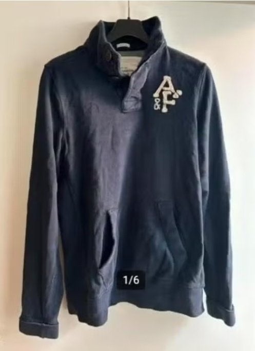 Donkerblauwe Trui Abercrombie & Fitch (XXL) ZGAN, Kleding | Heren, Blauw, Overige maten, Ophalen of Verzenden, Zo goed als nieuw