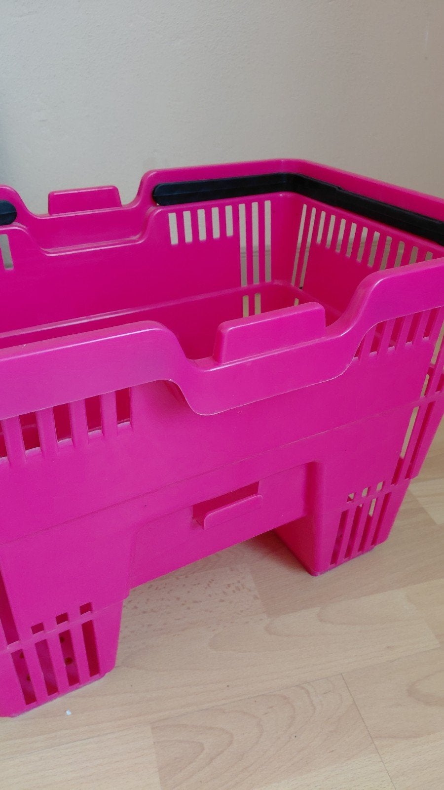 Roze boodschappenmand - Handig en stijlvol, Kunststof, 50 tot 100 cm, Ophalen of Verzenden, Zo goed als nieuw