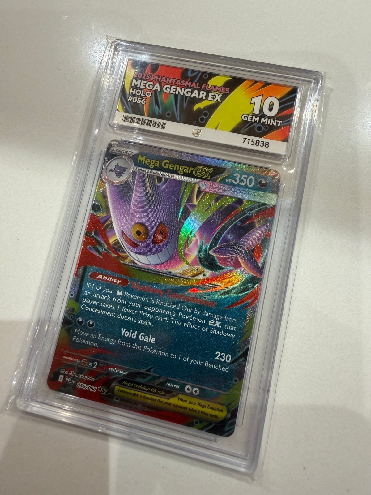 Mega Gengar ex 056 Phantasmal Flames 10, Verzenden, Nieuw