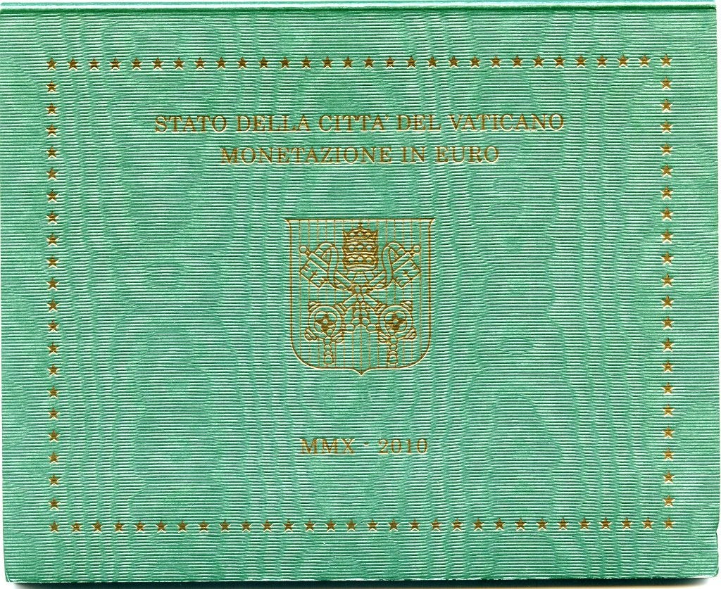 BU set Vaticaan 2010 - 1 cent t/m 2 euro - Blister, Verzenden, Vaticaanstad, Overige waardes, Setje