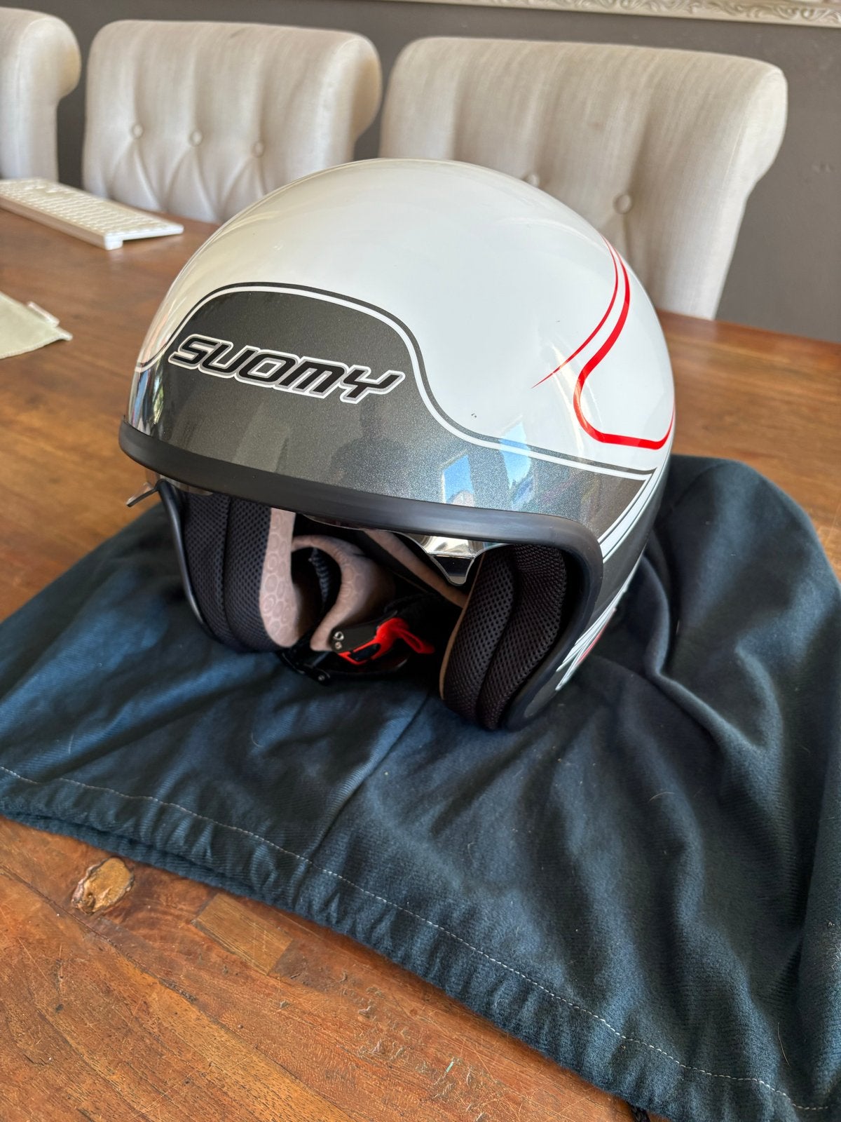 Suomy Dames Motorhelm Maat M, Motoren, Overige merken, M, Jethelm, Ophalen of Verzenden
