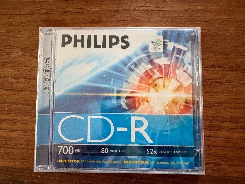 Philips CD-R 80/700 MB, Philips, Herschrijfbaar, Cd, Nieuw