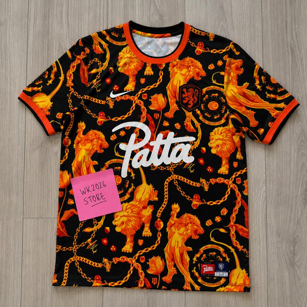 Patta Nike KNVB WK 2026 Warm-Up Shirt Nederland, Kleding | Heren, T-shirts, Verzenden, Nieuw, Oranje