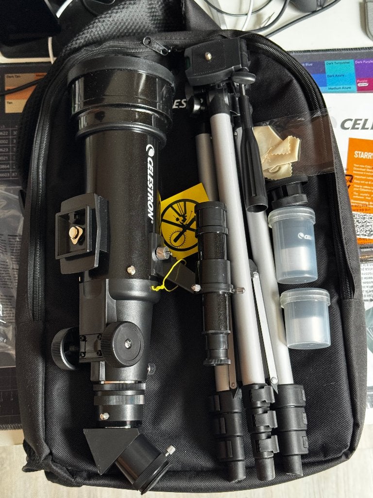 Celestron TravelScope 70 telescoop, Lenzentelescoop (refractor), Met statief, Ophalen of Verzenden, Zo goed als nieuw