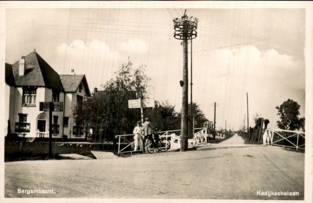 Bergambacht - Kadijkschelaan - Brug, Ophalen of Verzenden, 1920 tot 1940, Gelopen, Zuid-Holland