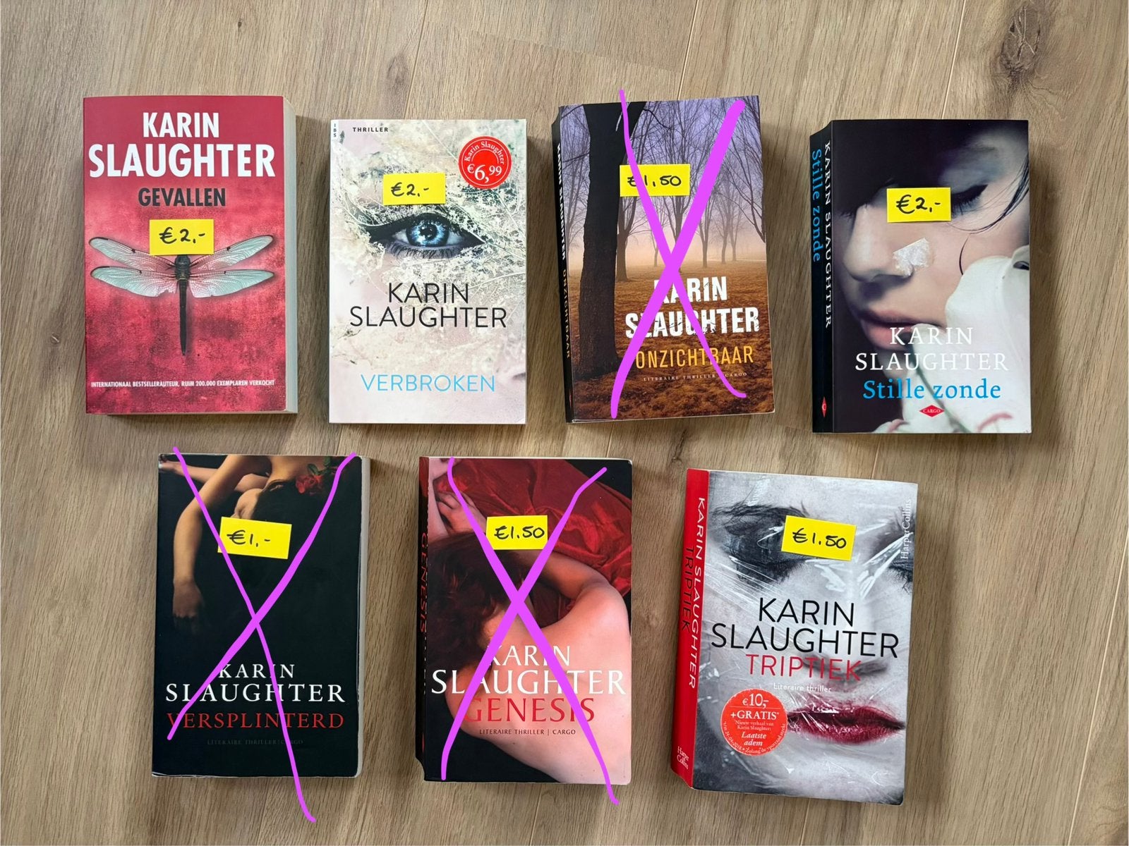 4x Karin Slaughter thrillers voor €6,-, Ophalen of Verzenden, Gelezen, Amerika